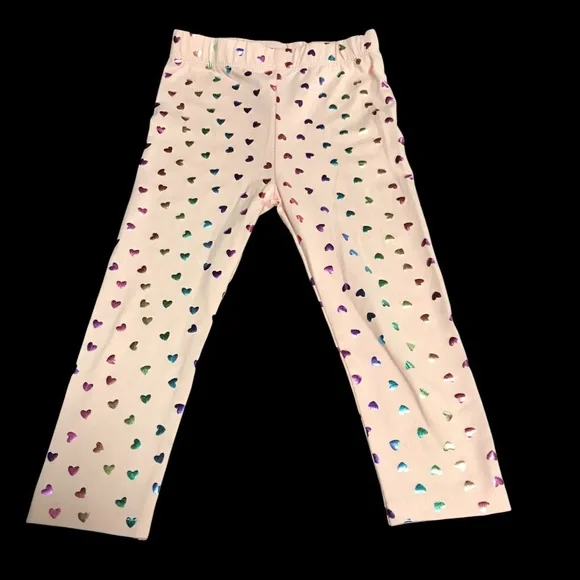 Btween Baby Girls Cute Fleece Love Hoodie Leggings Set size 12 - 24 M Pink/Melon - Picture 9 of 11